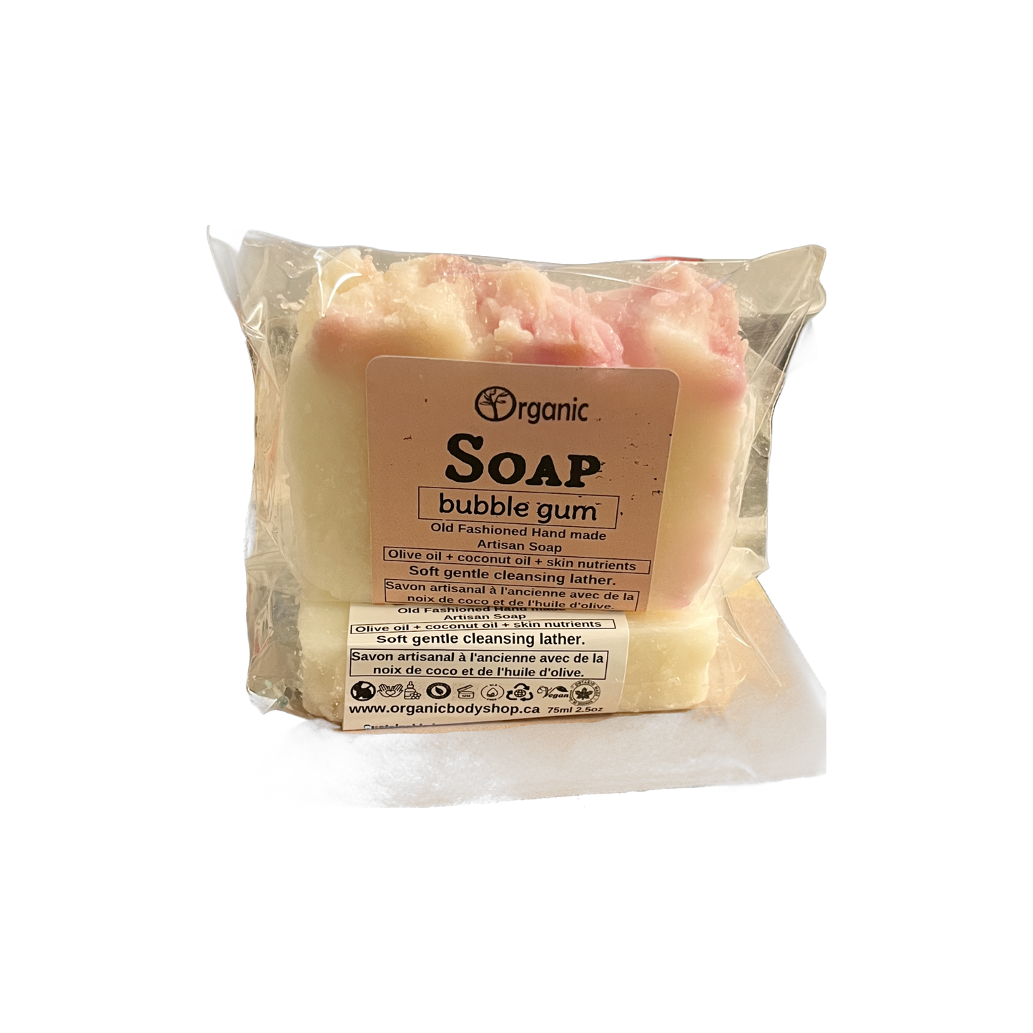 Bubble Gum Artesian Soap Bar. 90ml.