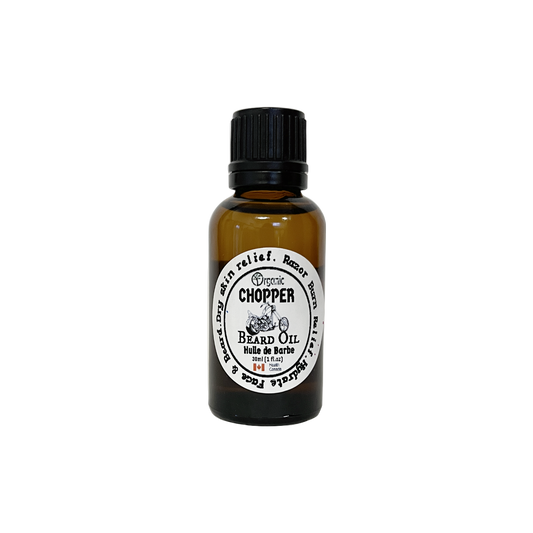 Chopper Beard Oil-aroma of camping by the fire in the woods.