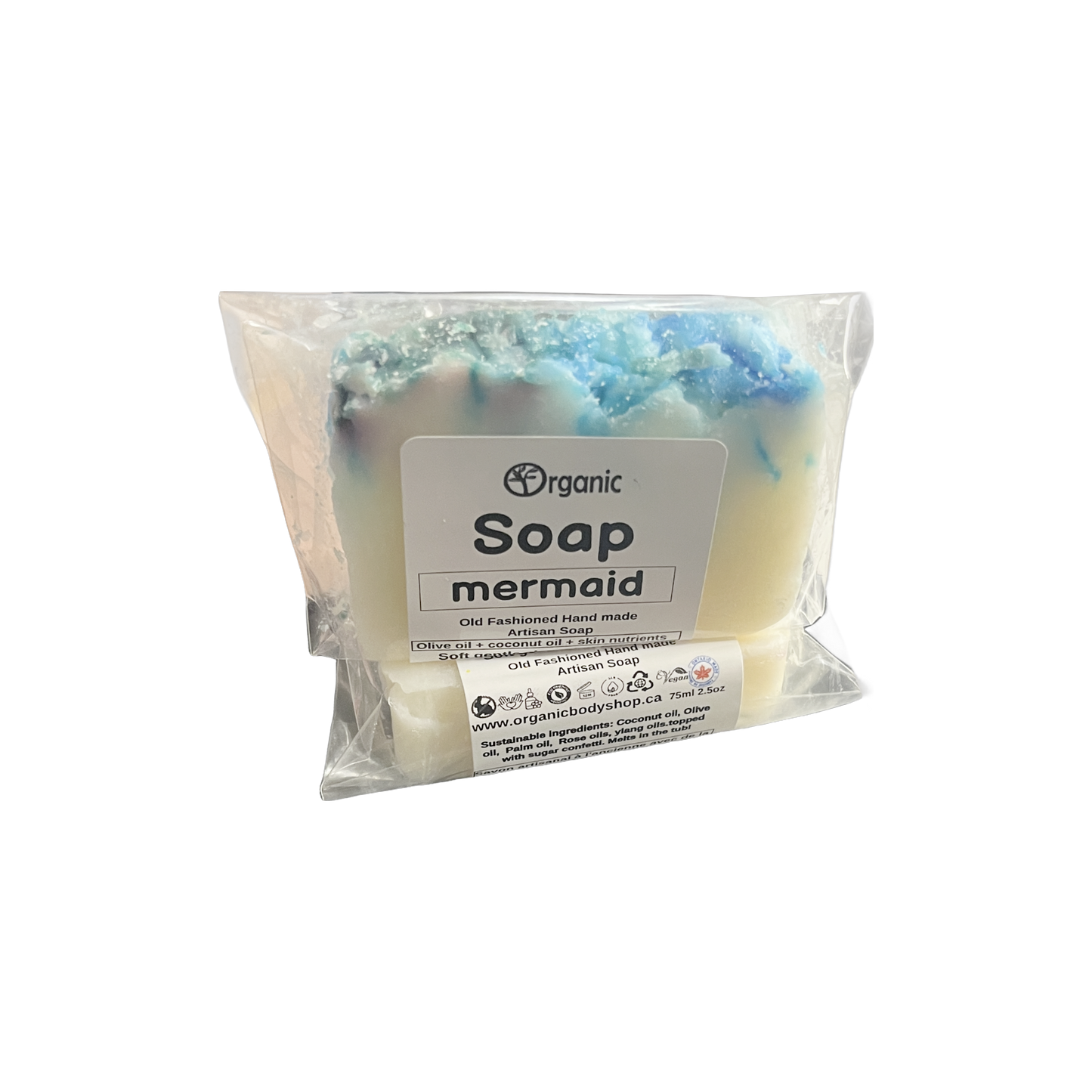 Barre de savon artisanale sirène 75 ml
