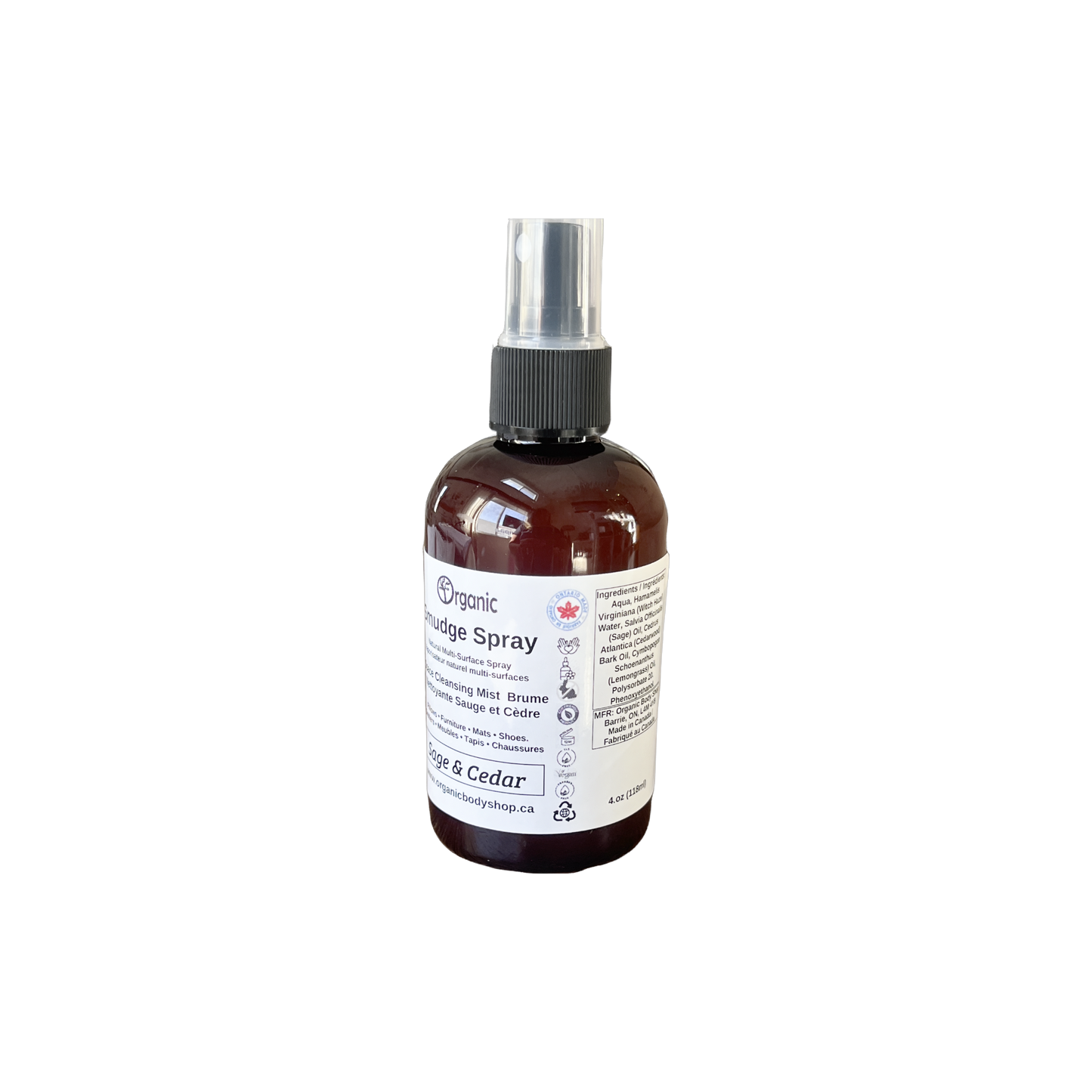 Smudge Spray. Cleansing mist.