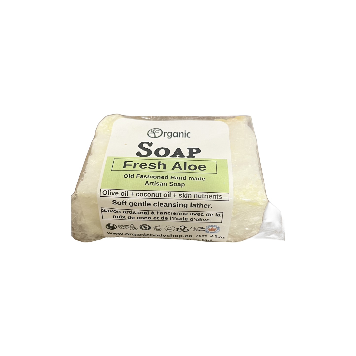 Fresh Aloe artisan soap bar 75ml