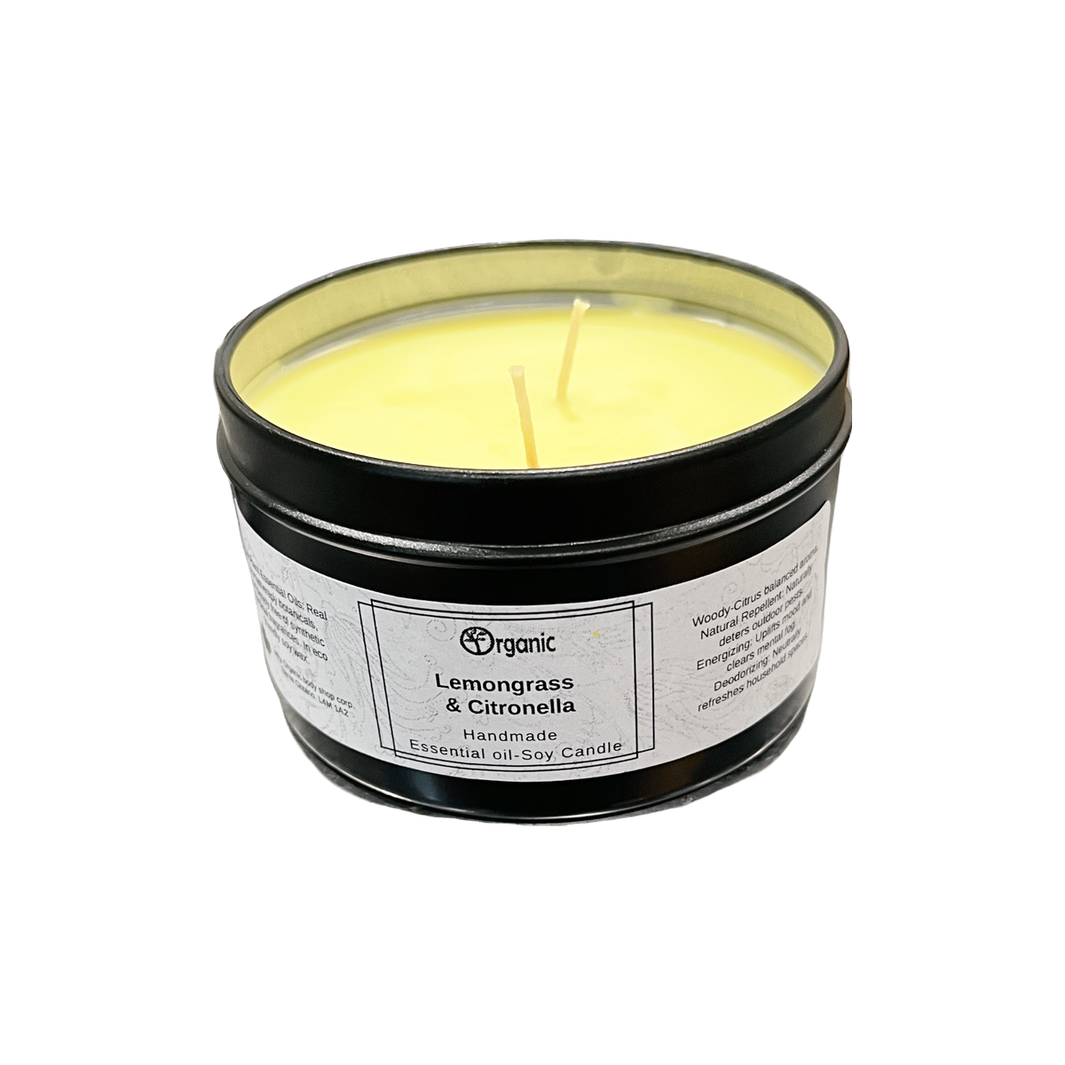 Lemongrass & Citronella Soy Candle | 2-Wick