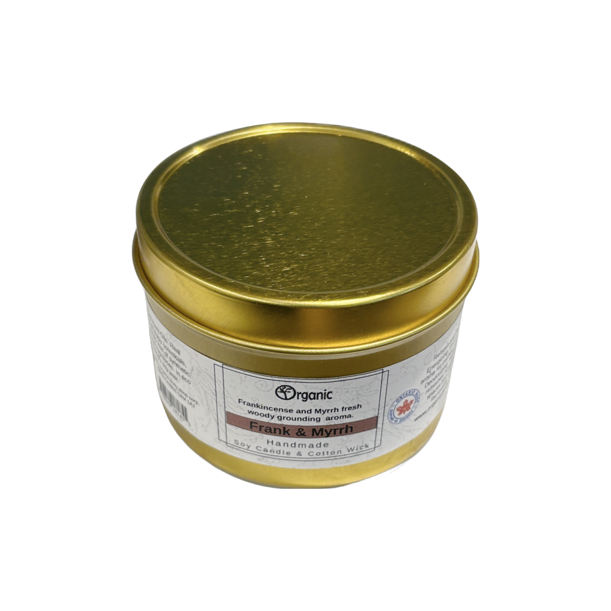Frank & Myrrh Soy Wax Candle – 6 oz Reusable Tin