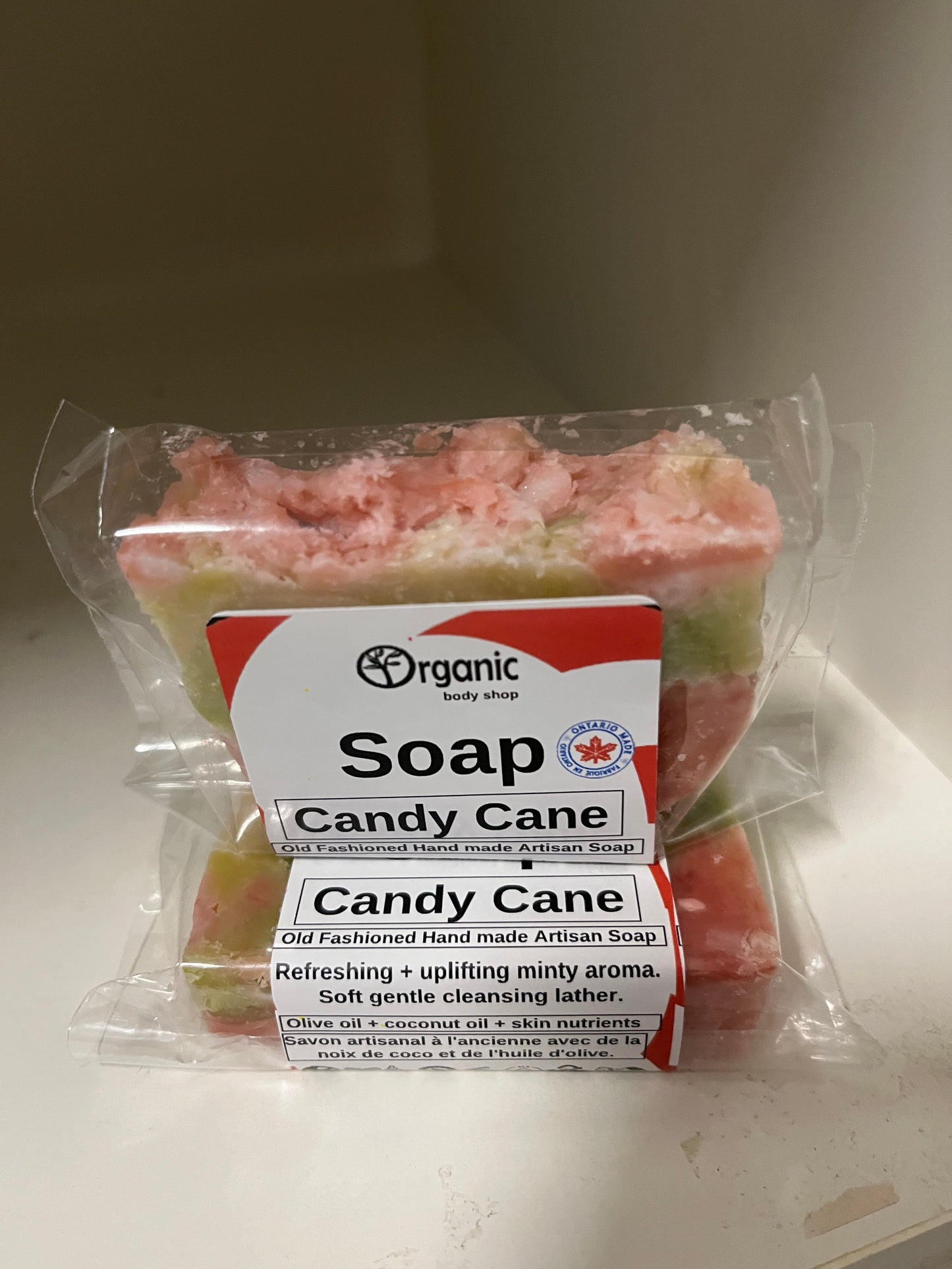 Candy Cane Soap Bar-Artisian