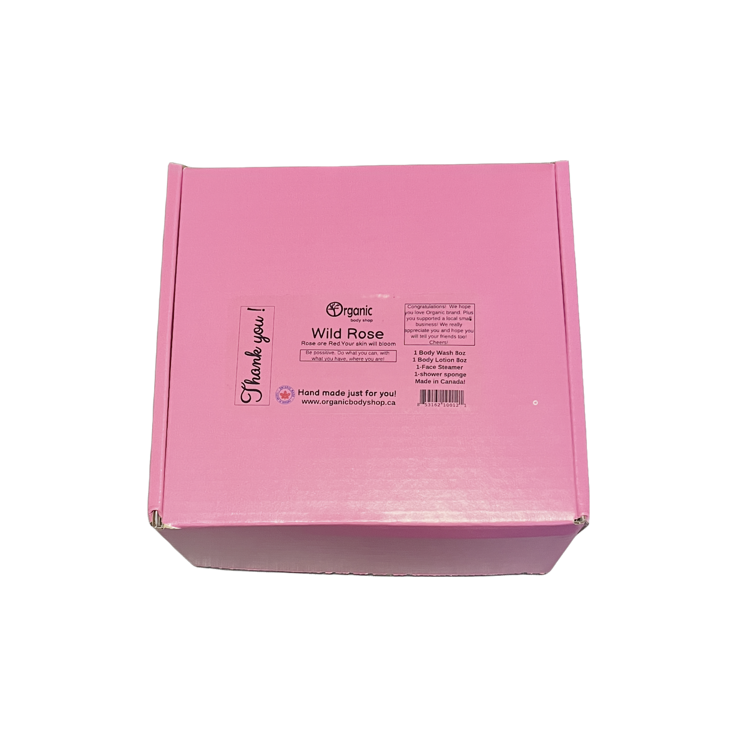 Lotion cadeau à la rose + nettoyant. 2 pièces