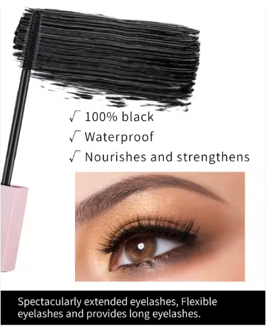 Mascara Vegan Black. Waterproof