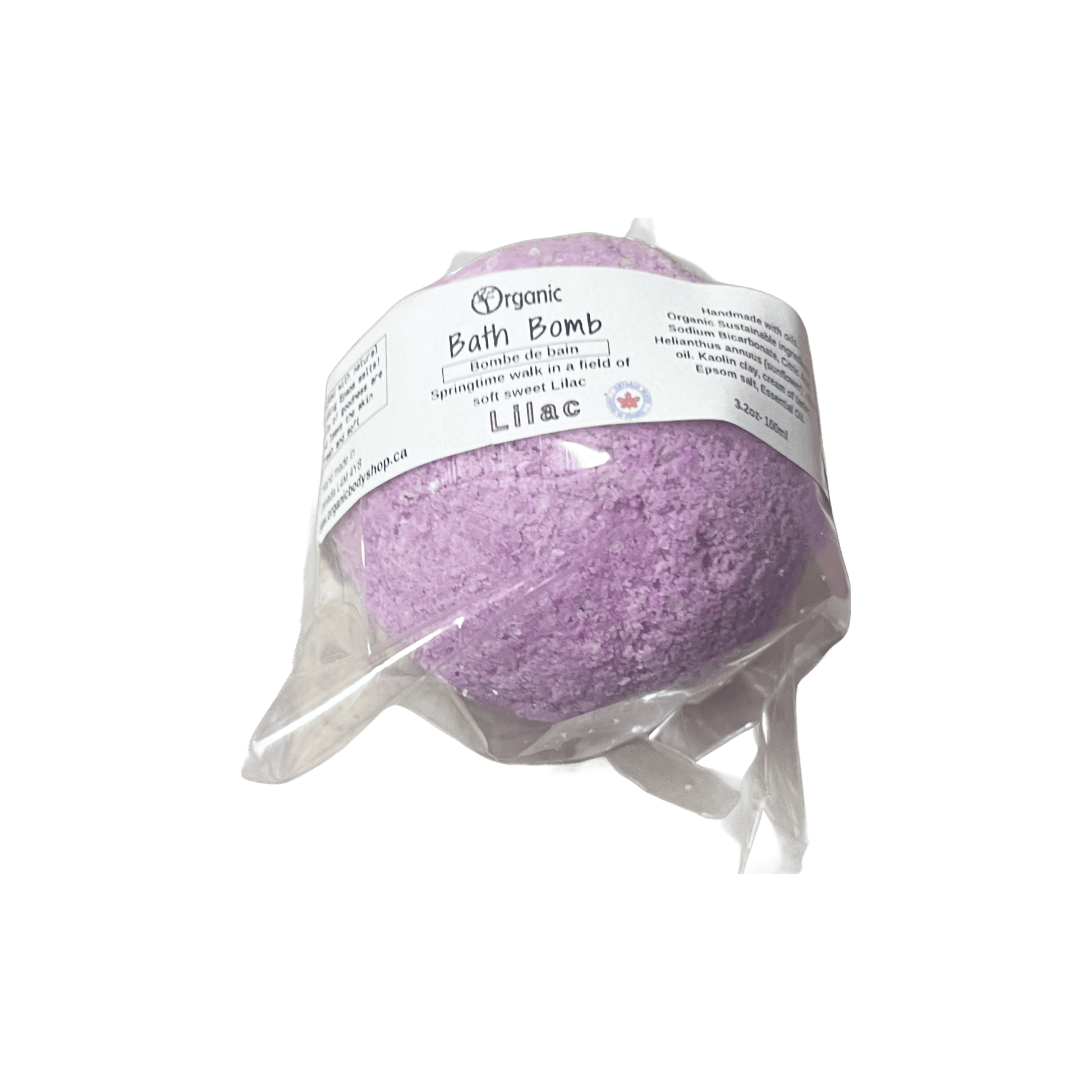 Bath Bomb - Lilac essential oil - Organic Body Shop