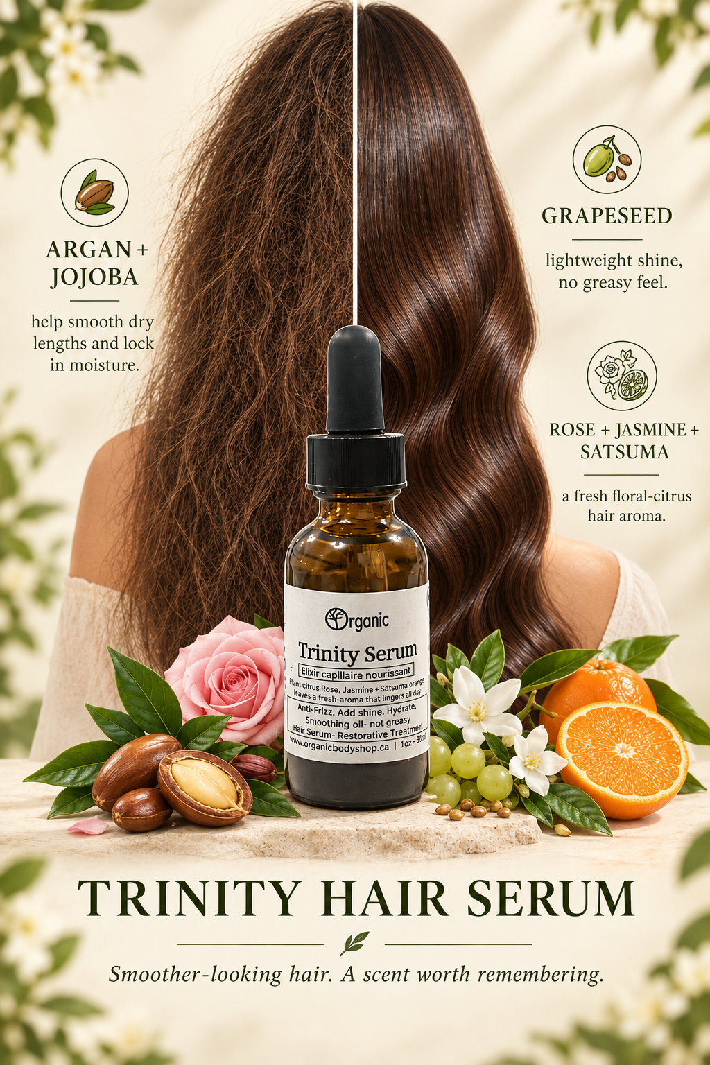 Trinity Serum-Hair smoothing. Shine. Anti-frizz.