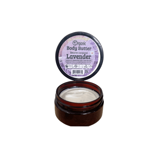Body Butter. Calm Lavender.8oz - Organic Body Shop