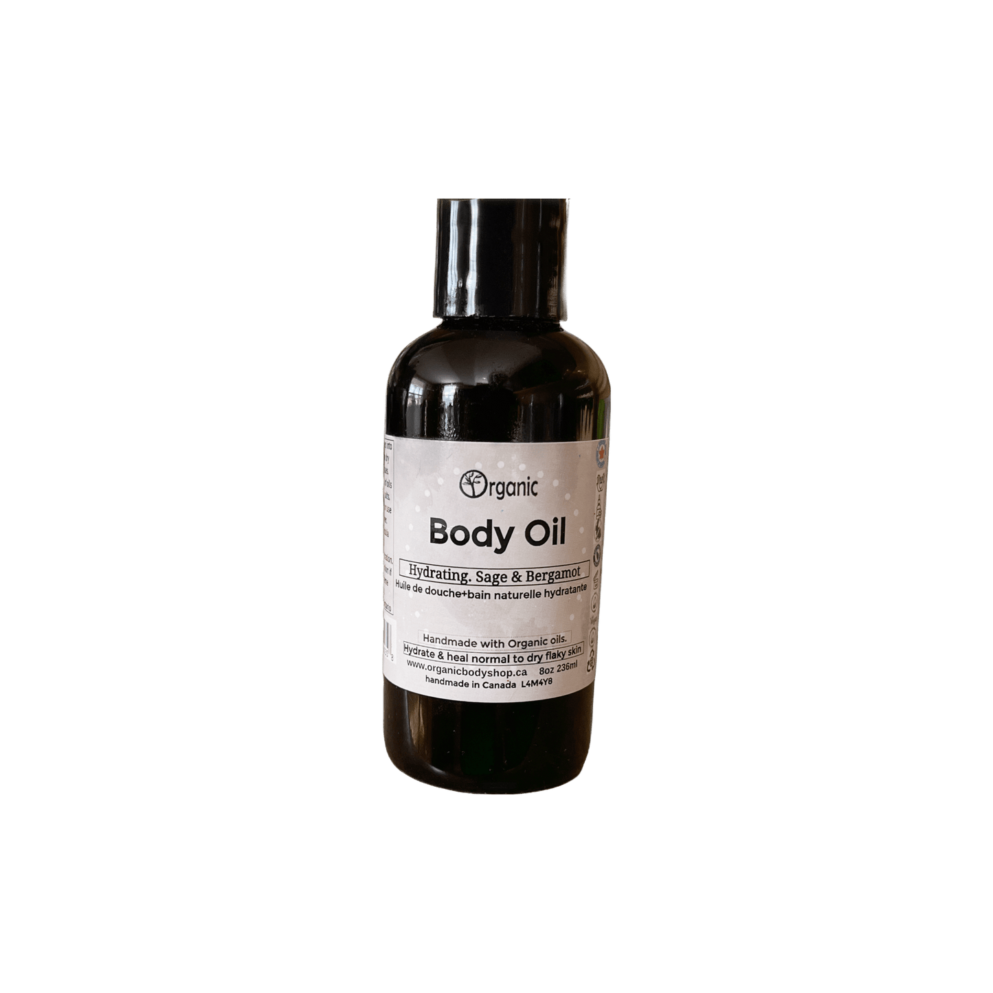 Body Oil Sage Bergamot 118ml - Organic Body Shop