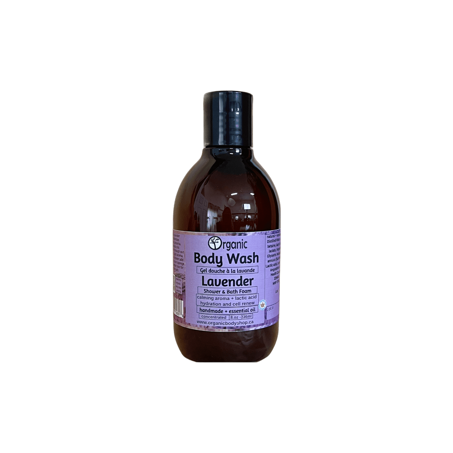 Body Wash. Calm Lavender - Organic Body Shop