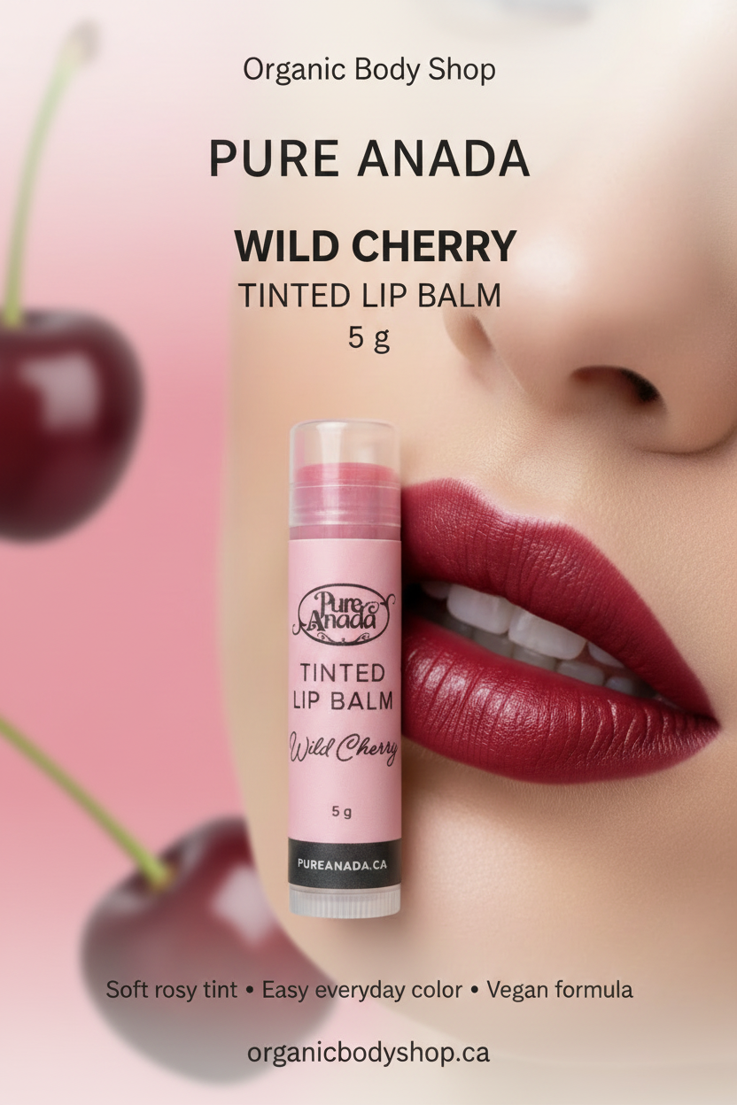 Pure Anada  Wild Cherry Tinted Lip Balm, 5 g