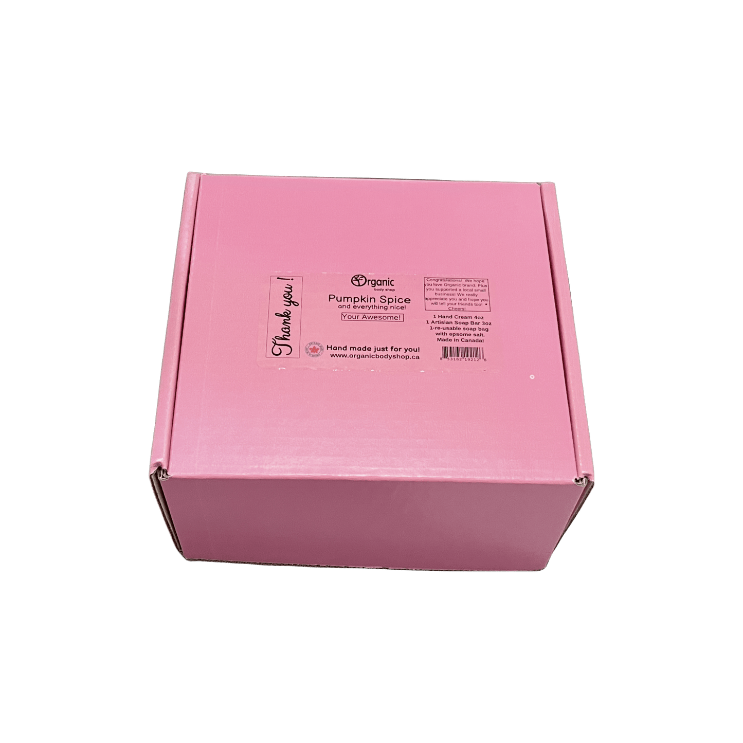 Calm Lavender Gift. Hand cream, soap, soap bag gift - Organic Body Shop