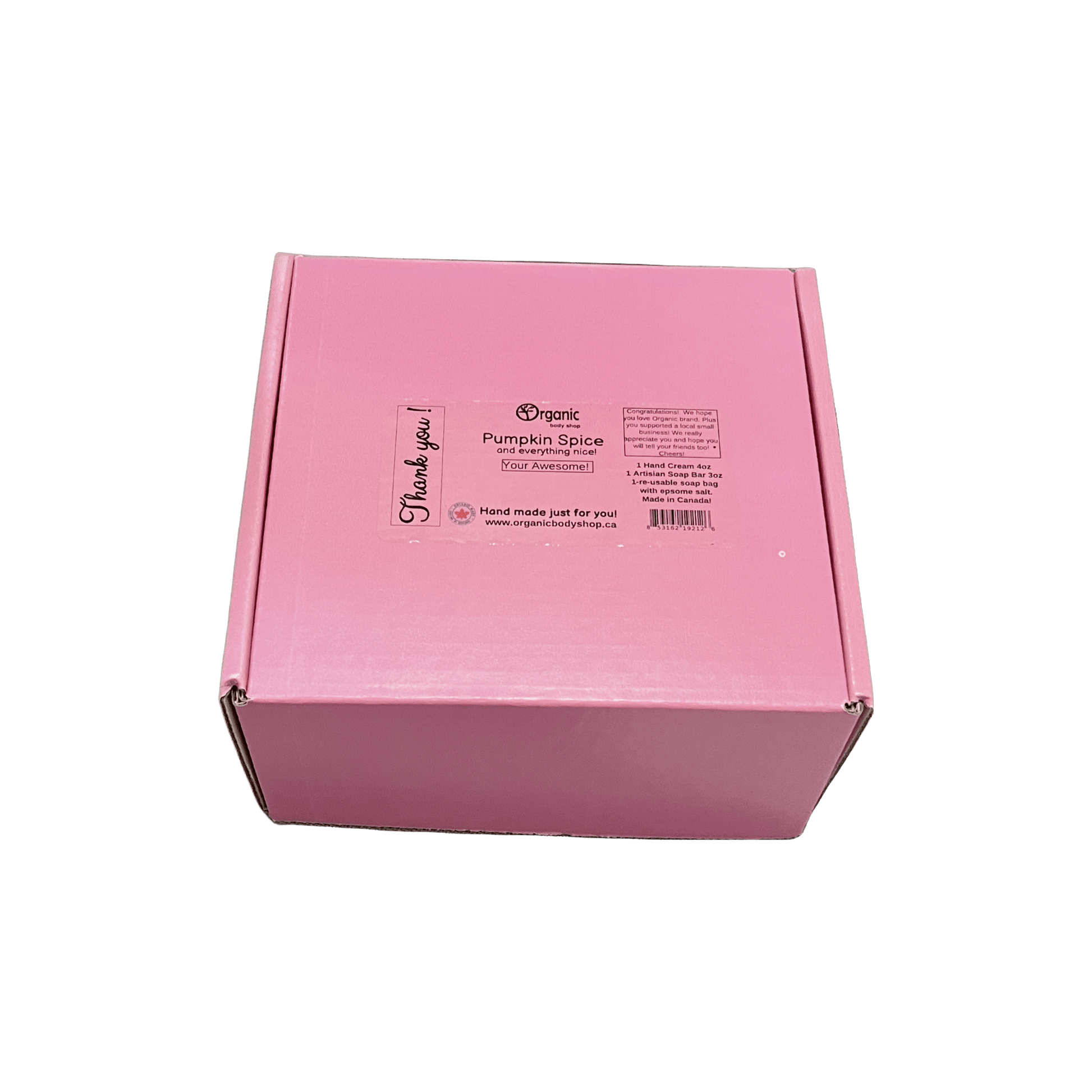 Calm Lavender Gift. Hand cream, soap, soap bag gift - Organic Body Shop