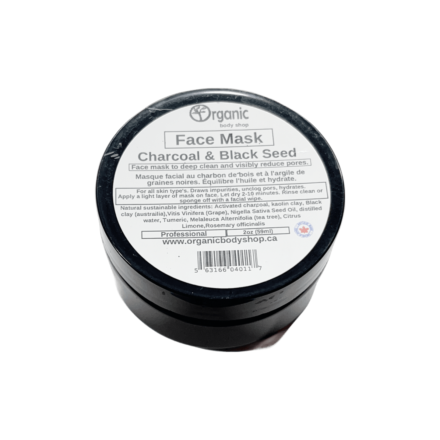 Charcoal & Black Seed Clay Mask - Hormonal skin - Organic Body Shop
