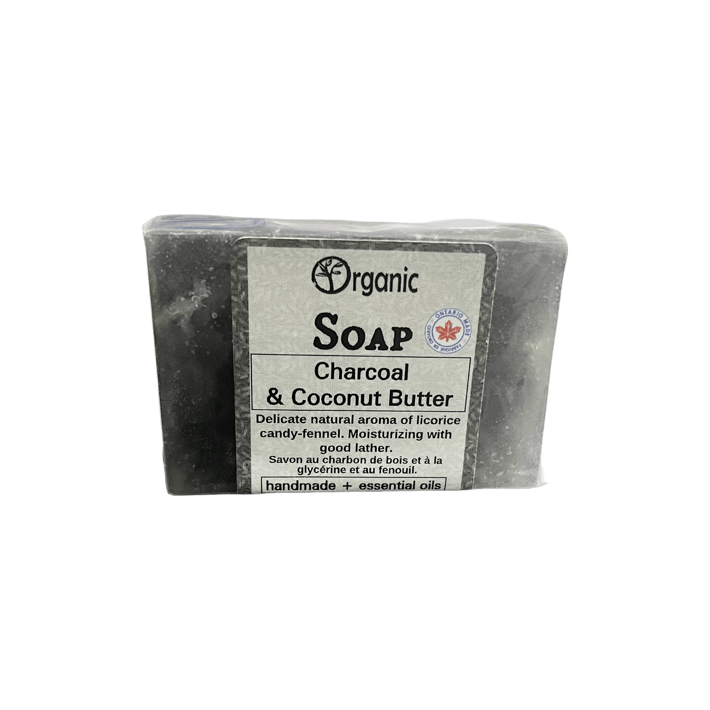 Charcoal Soap Bar - detox. Natural acne remedy - 118ml - Organic Body Shop