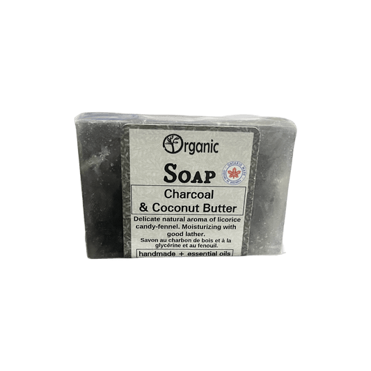 Charcoal Soap Bar - detox. Natural acne remedy - 118ml - Organic Body Shop