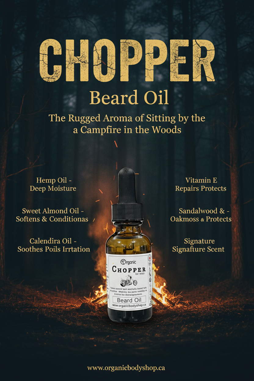 Chopper Beard Oil Marketing Poster
