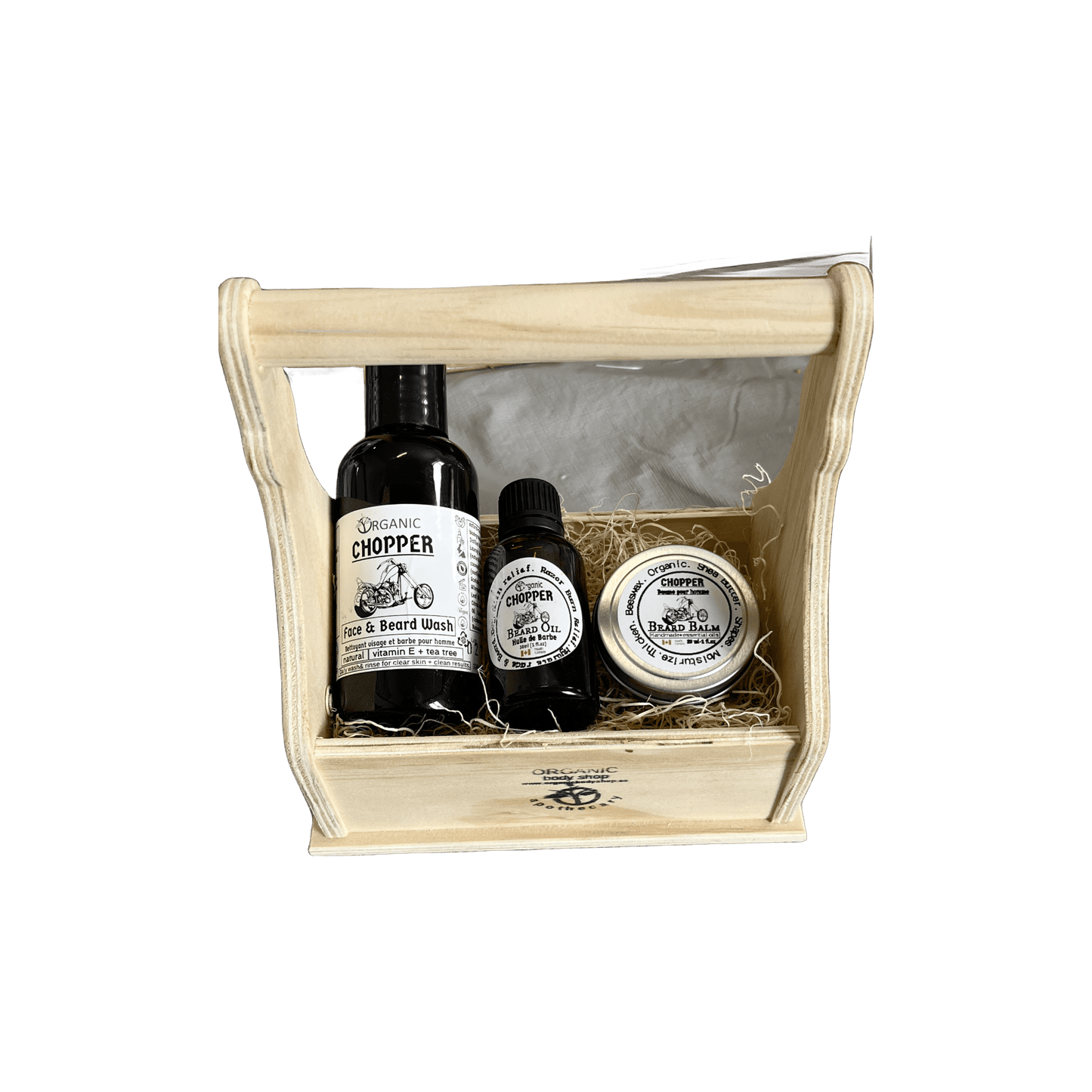 Chopper Beard Toolbox. Alluring aroma of camping by the fire. - Organic Body Shop