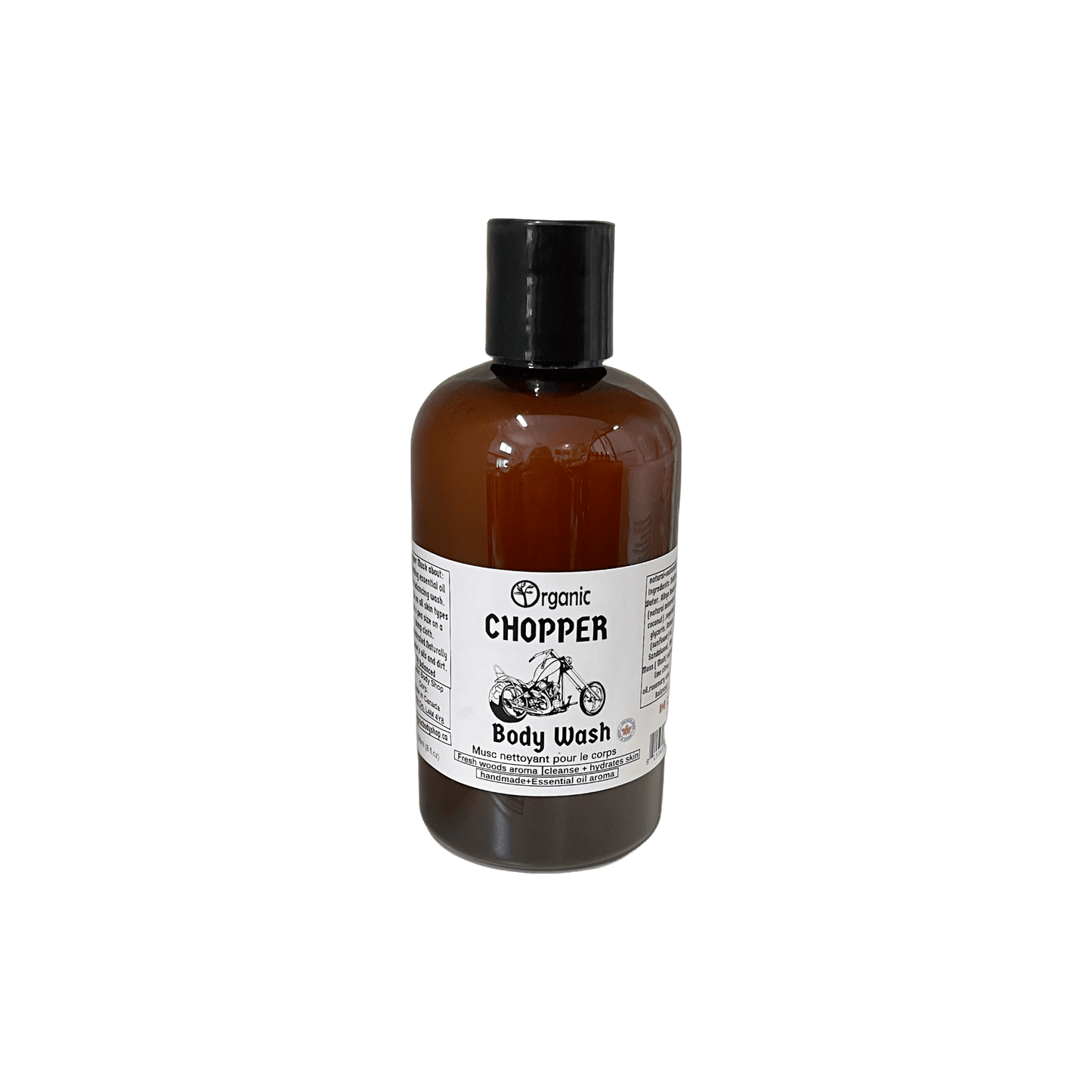 Chopper Body Wash. alluring aroma by the campfire in the woods - Organic Body Shop