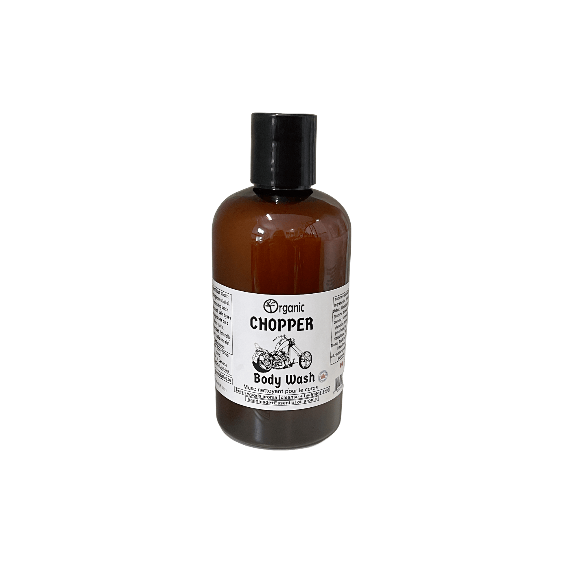 Chopper Body Wash. alluring aroma by the campfire in the woods - Organic Body Shop