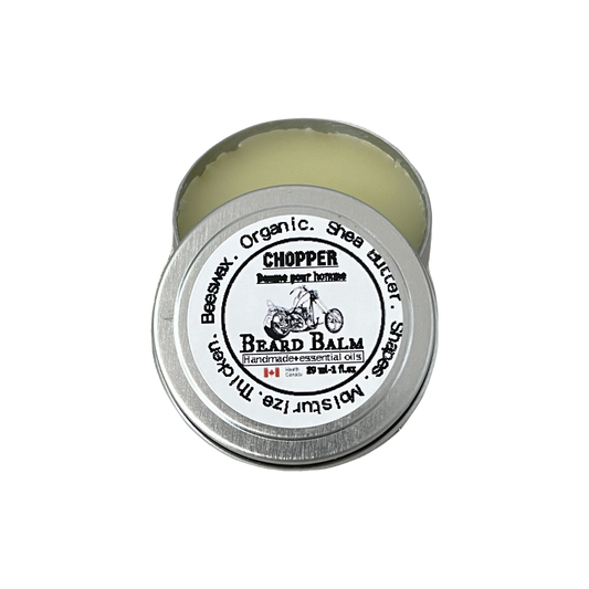 Chopper Beard Balm-alluring aroma by the campfire in the woods.