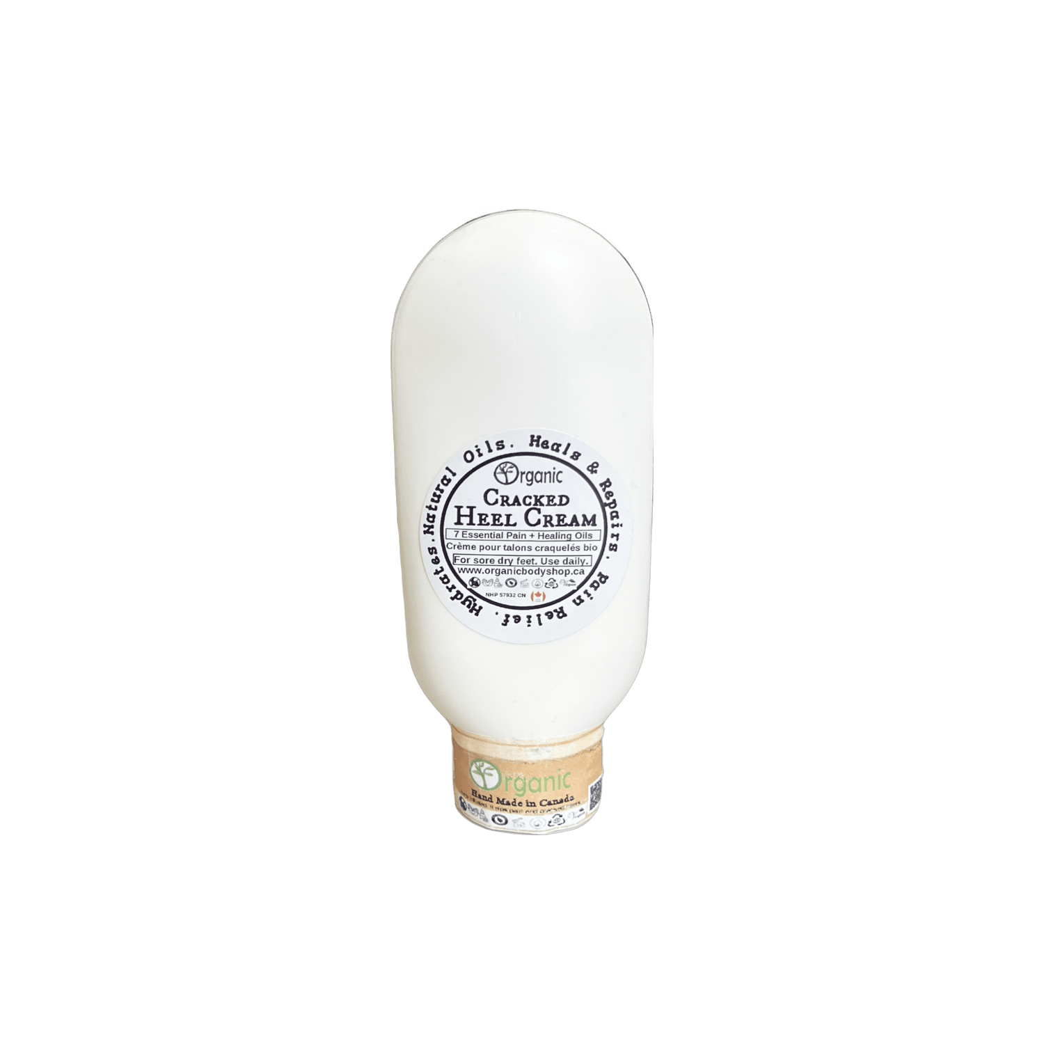 Cracked Heel Cream+ herbal healing oils. 118ml - Organic Body Shop