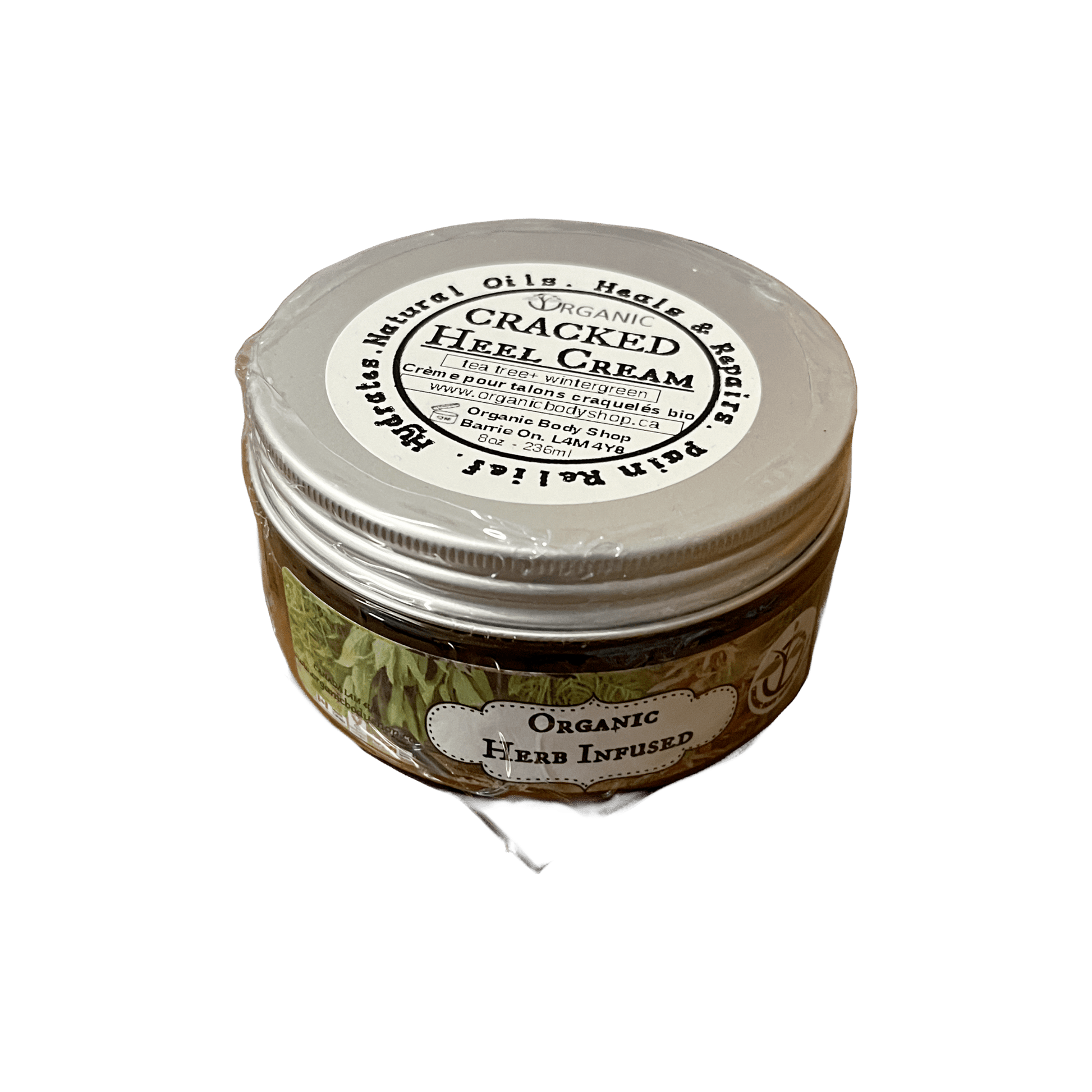 Cracked Heel Cream+ herbal healing oils. 30ml travel size - Organic Body Shop