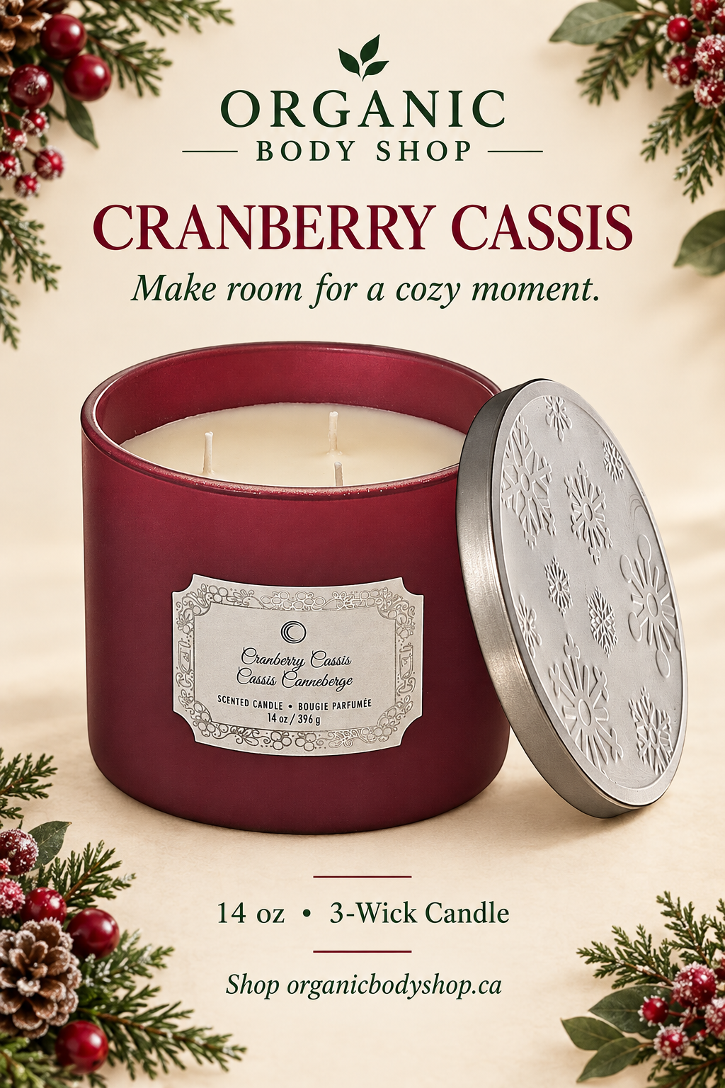 Cranberry Cassis poster without pricing