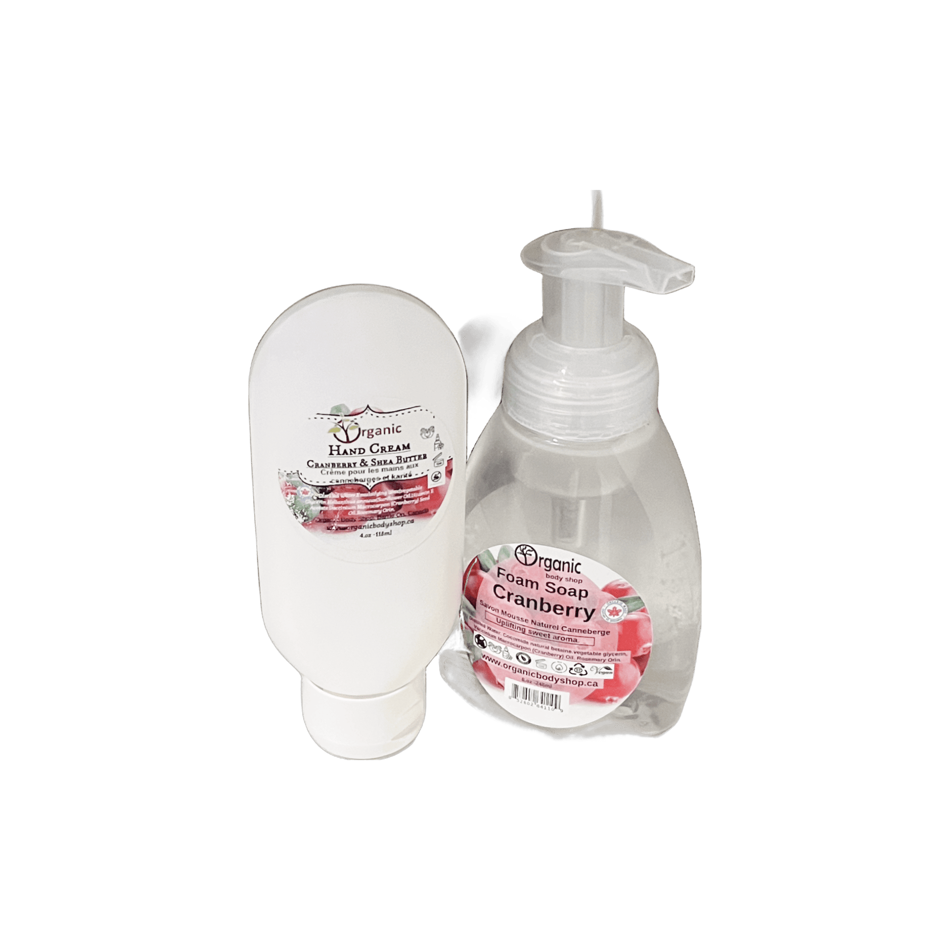 Cranberry Foam Soap + Hand cream gift - Organic Body Shop