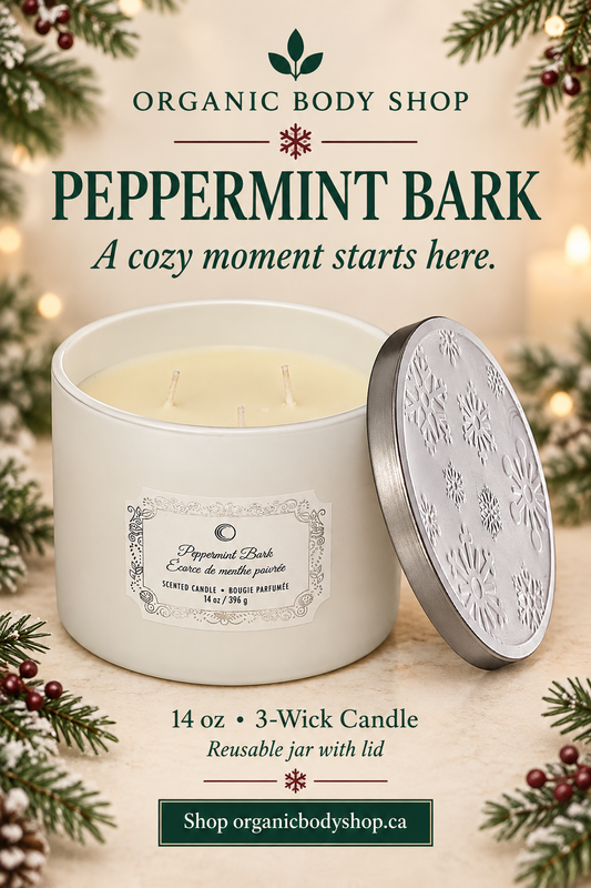 Peppermint Bark 3-Wick Candle with Lid | 14 oz