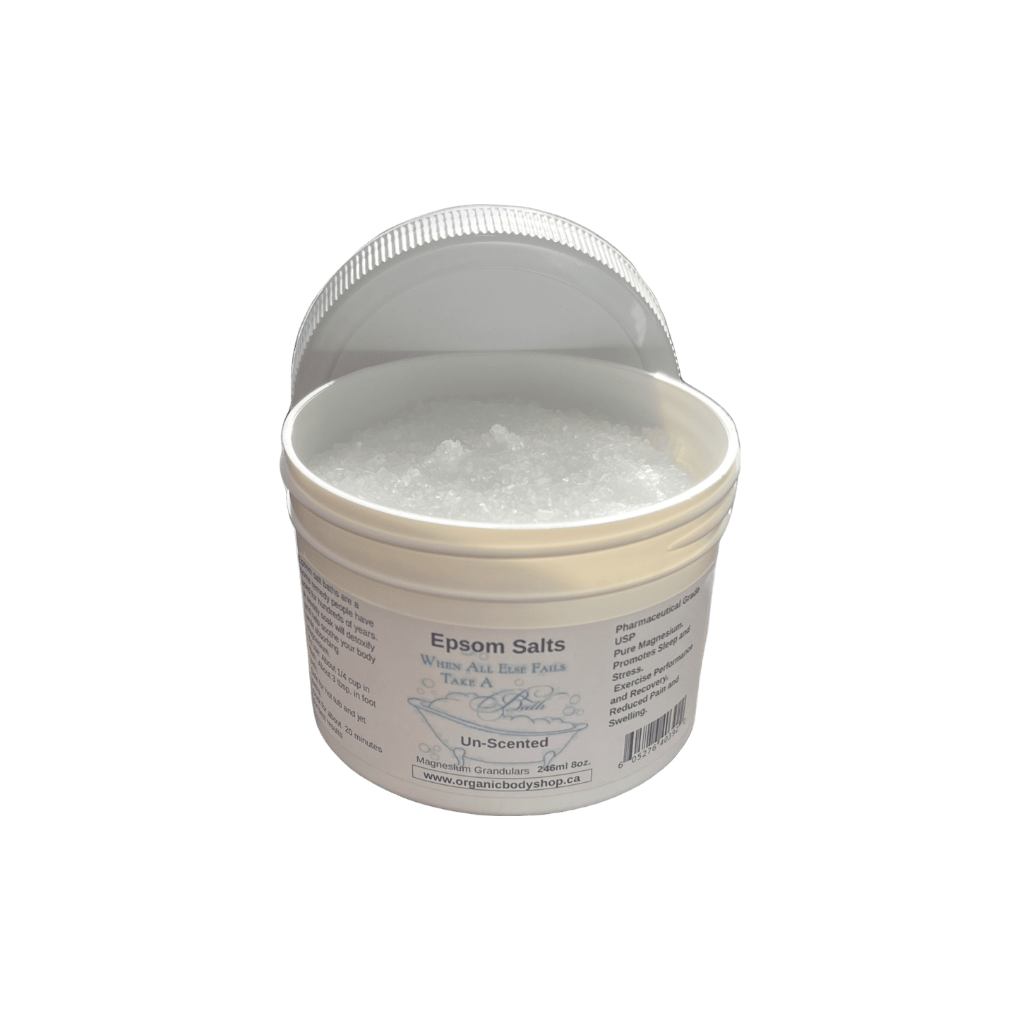 Epsom salt. Magnesium 8oz - Organic Body Shop