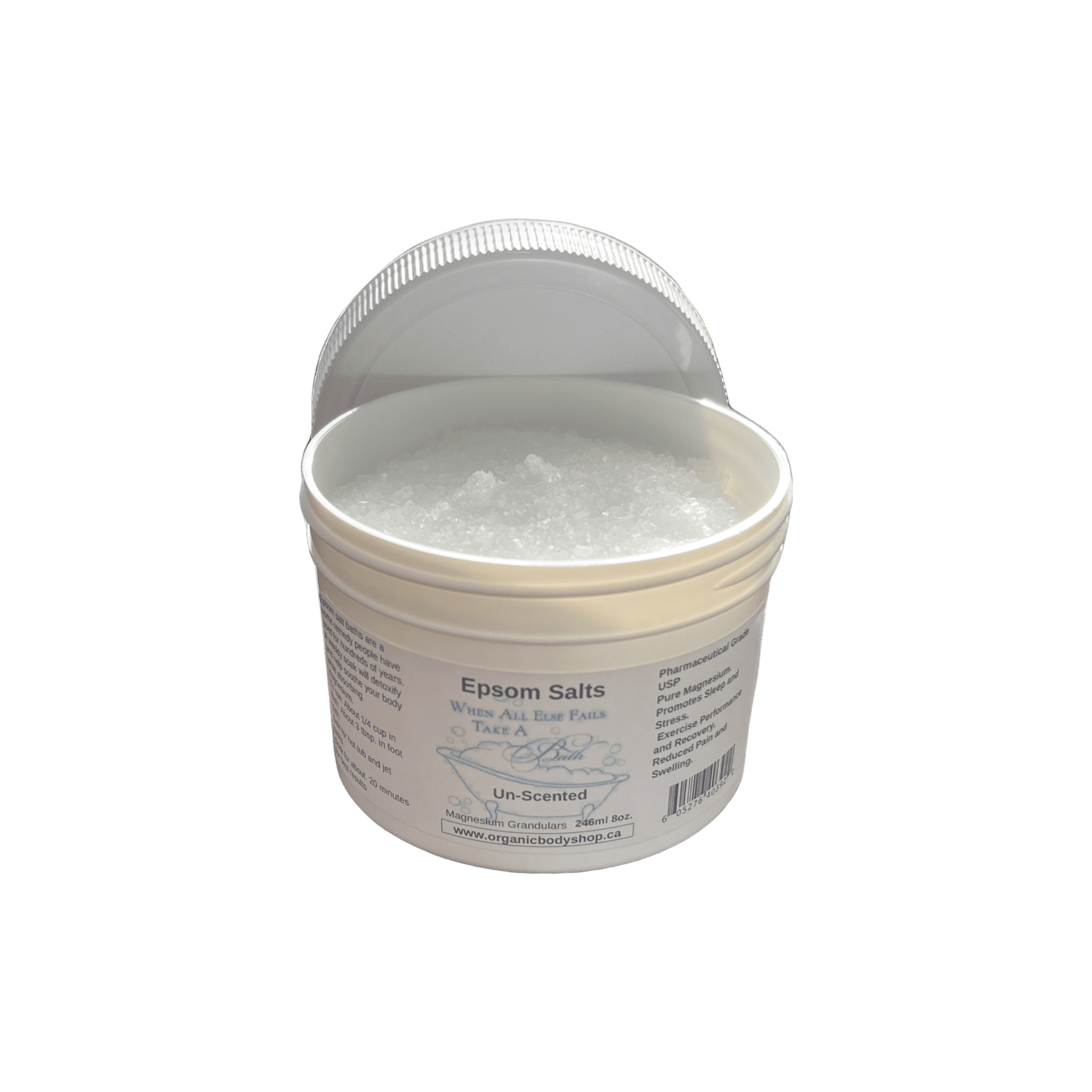 Epsom salt. Magnesium 8oz - Organic Body Shop