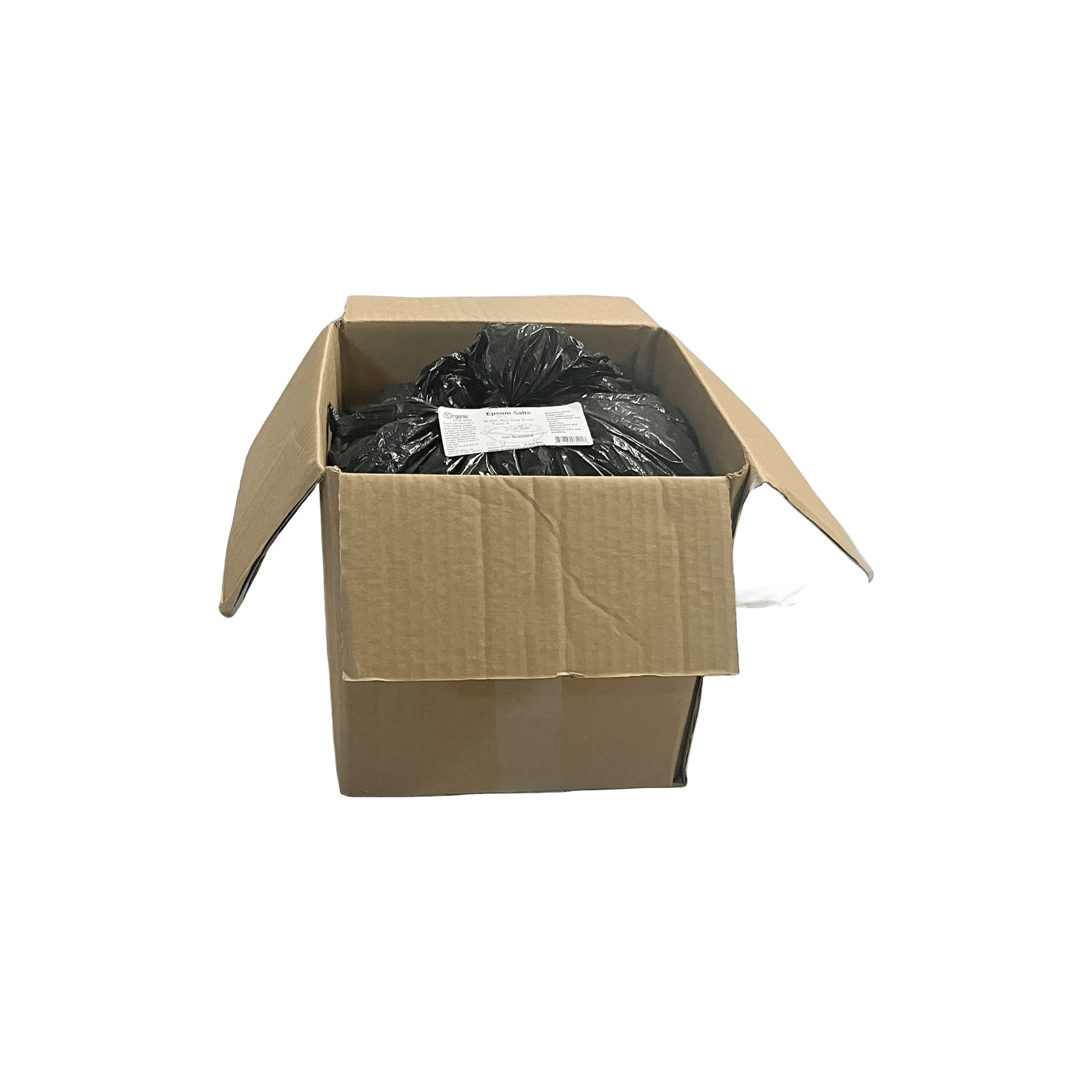 Epsom salt.Pure Magnesium. Unscented 35Lb. Box - Organic Body Shop