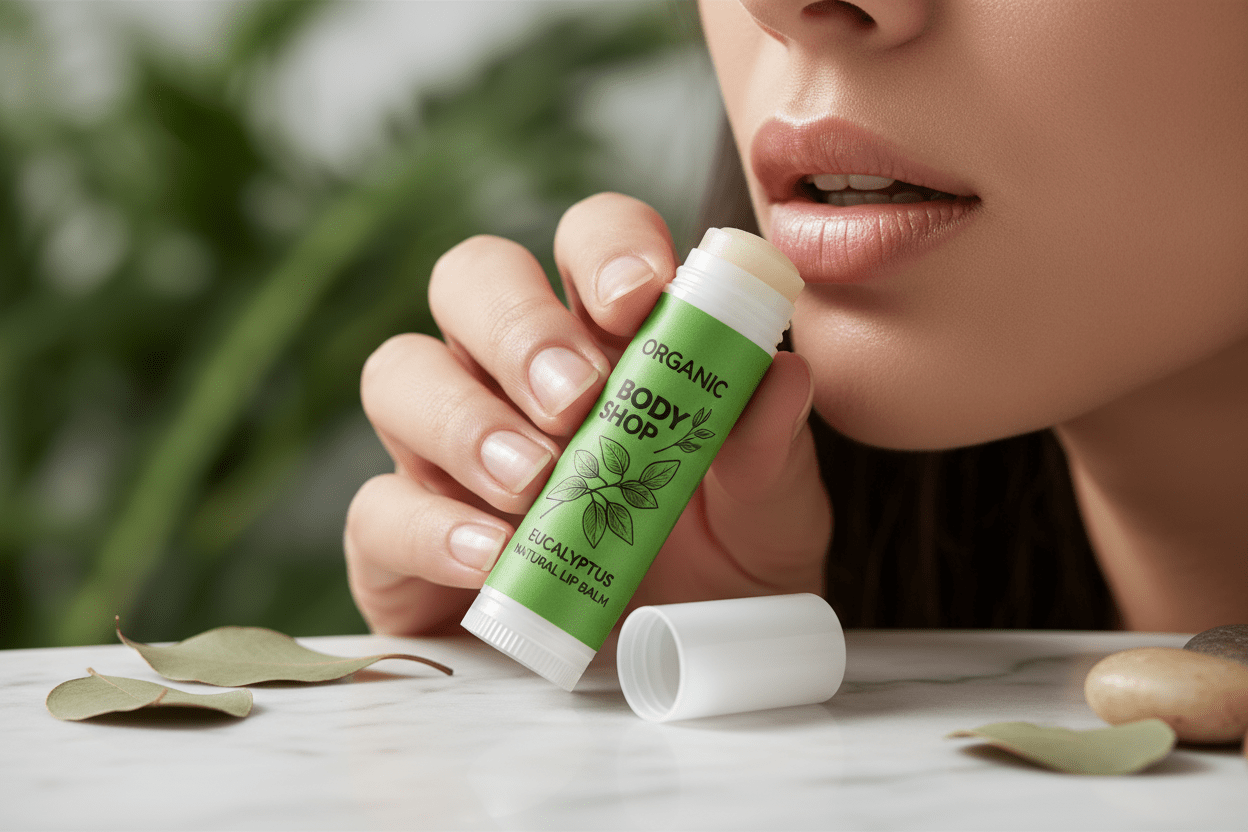 Eucalyptus Lip Balm. chapped+ cold sores. - Organic Body Shop