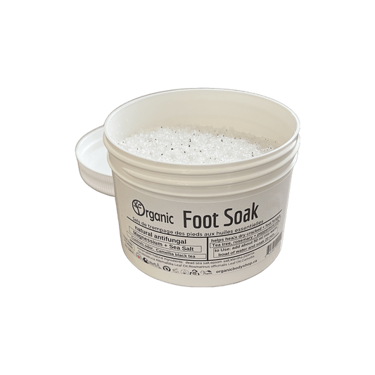 Foot Soak. Natural Salts. Antifungal oils. 8oz - Organic Body Shop