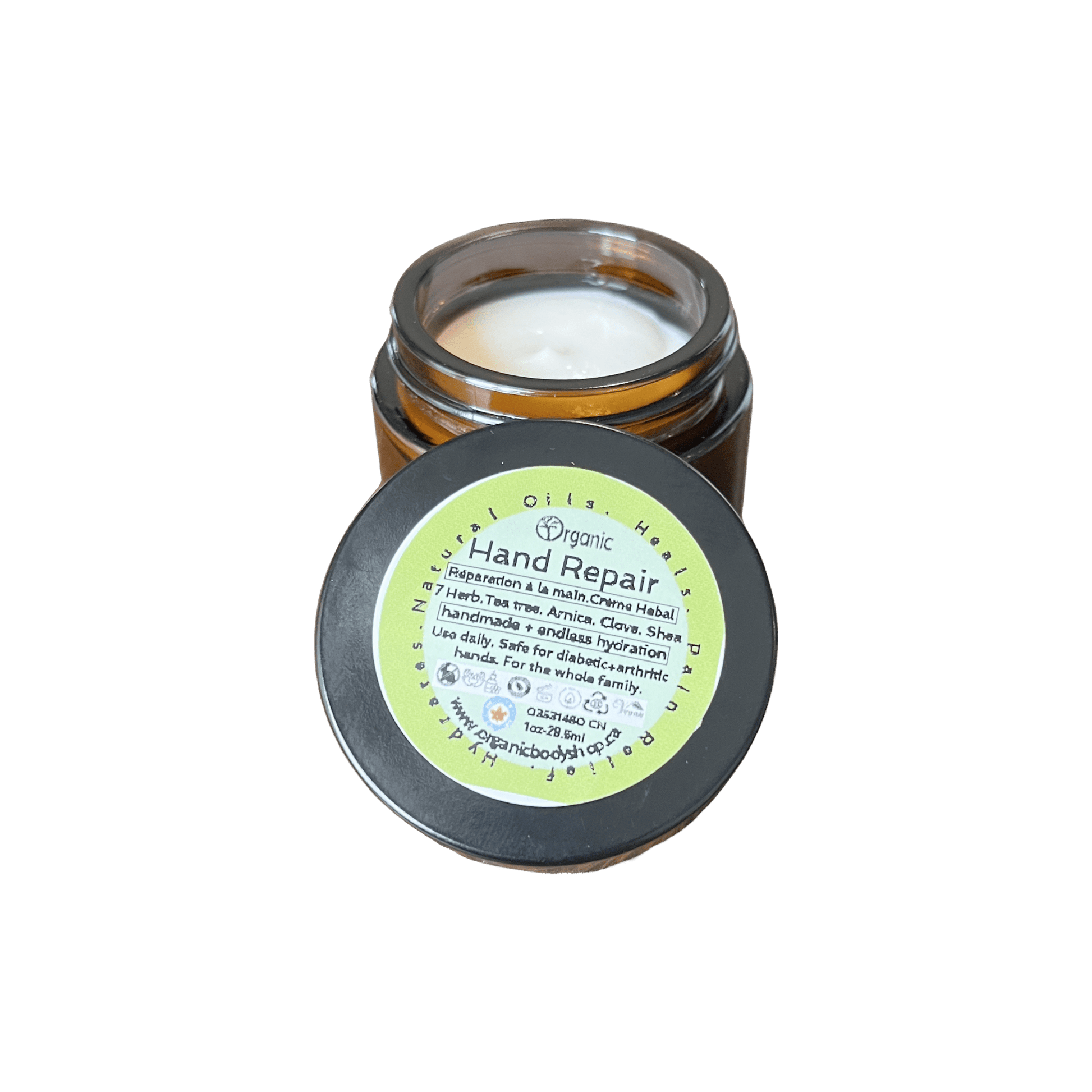 Hand Repair Cream. Herbal healing remedy. 30ml travel size - Organic Body Shop
