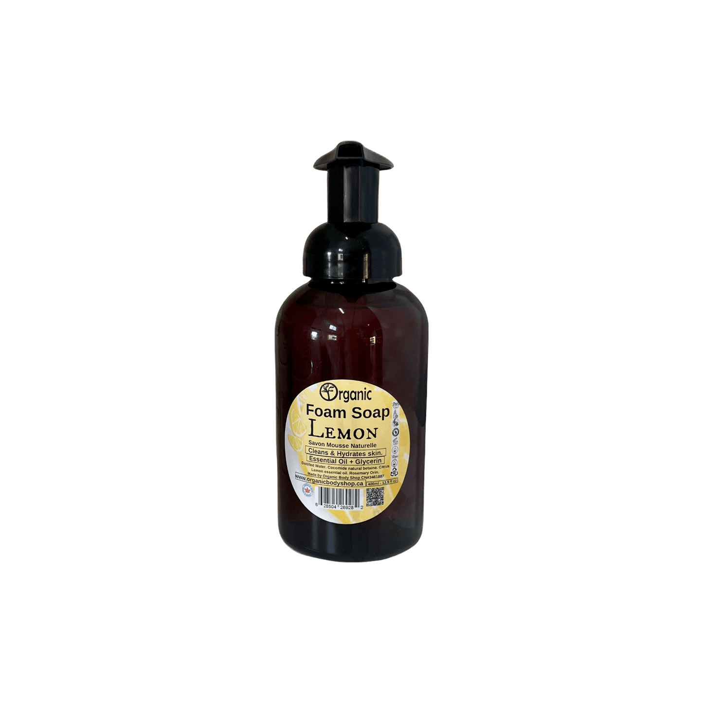 Hand Soap. Fresh Lemon 12oz - Organic Body Shop