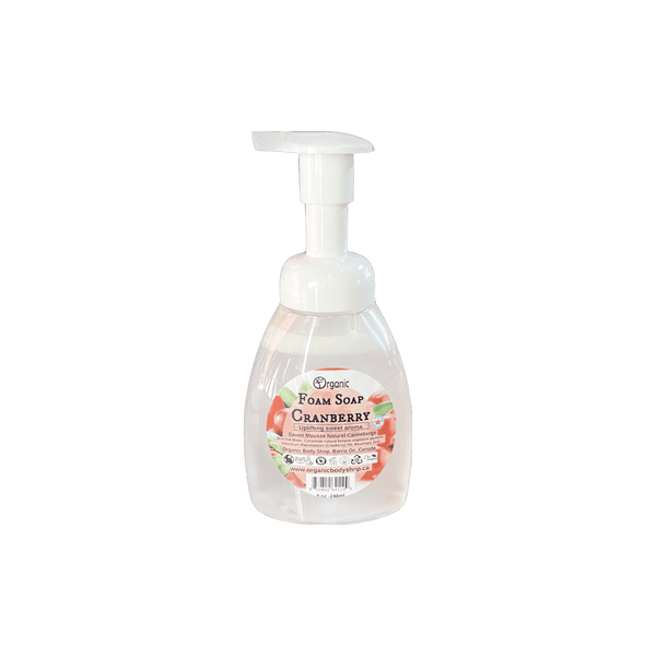 Hand Soap. Sweet cranberry 8oz - Organic Body Shop