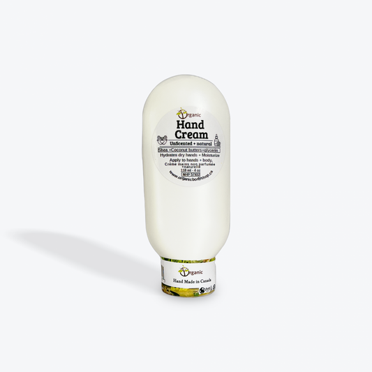Organic Hand Cream-Unscented.