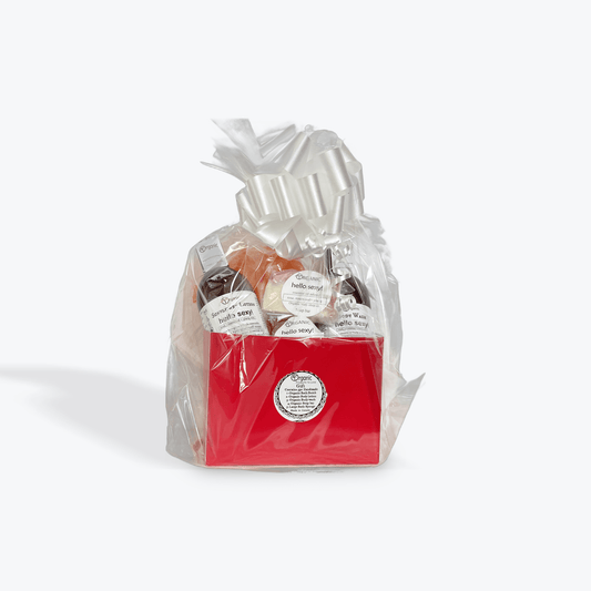 Hello Sexy! bath body gift 5pc. Alluring rose spice aroma. - Organic Body Shop
