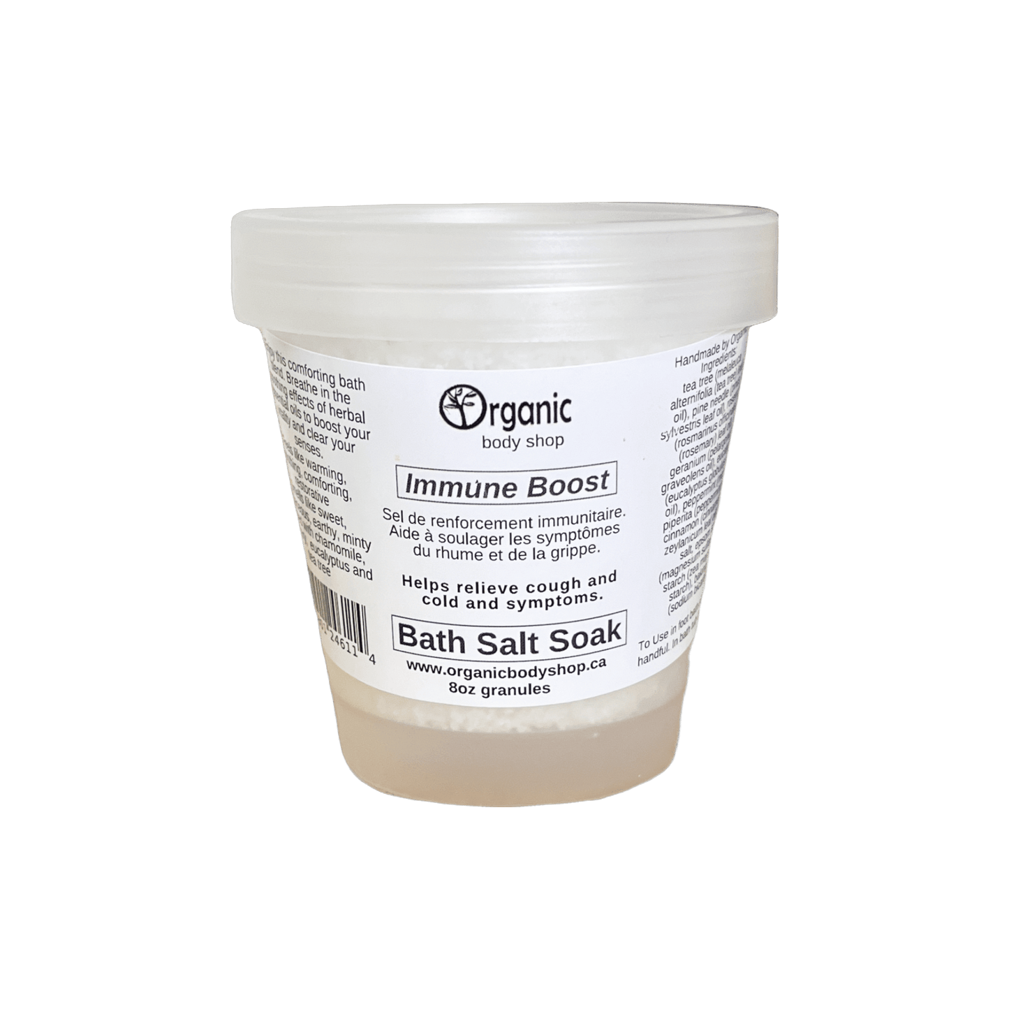 Immune Boost Bath Salts. 8oz - Organic Body Shop