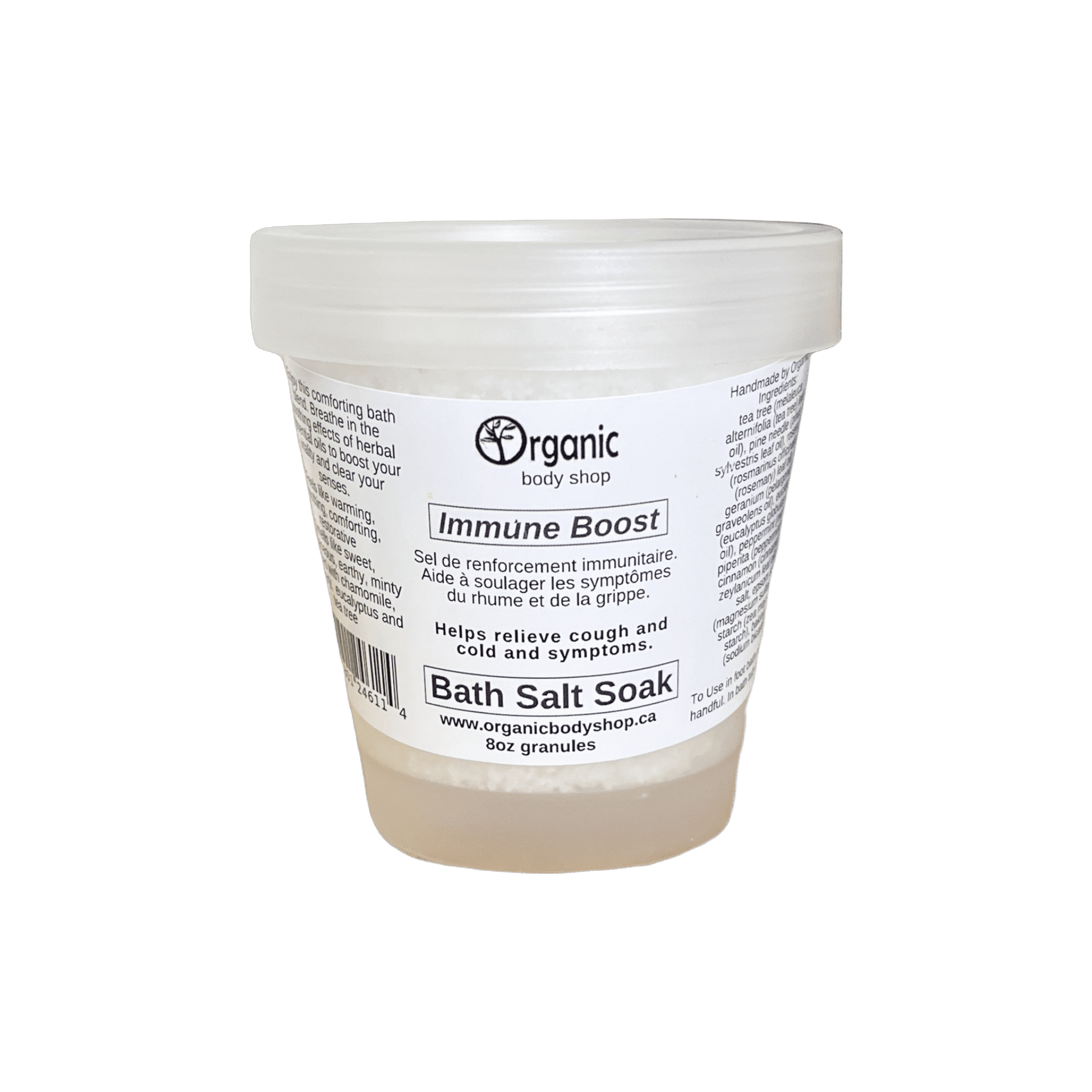 Immune Boost Bath Salts. 8oz - Organic Body Shop