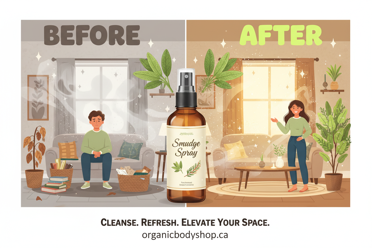 Smudge Spray. Cleansing mist.
