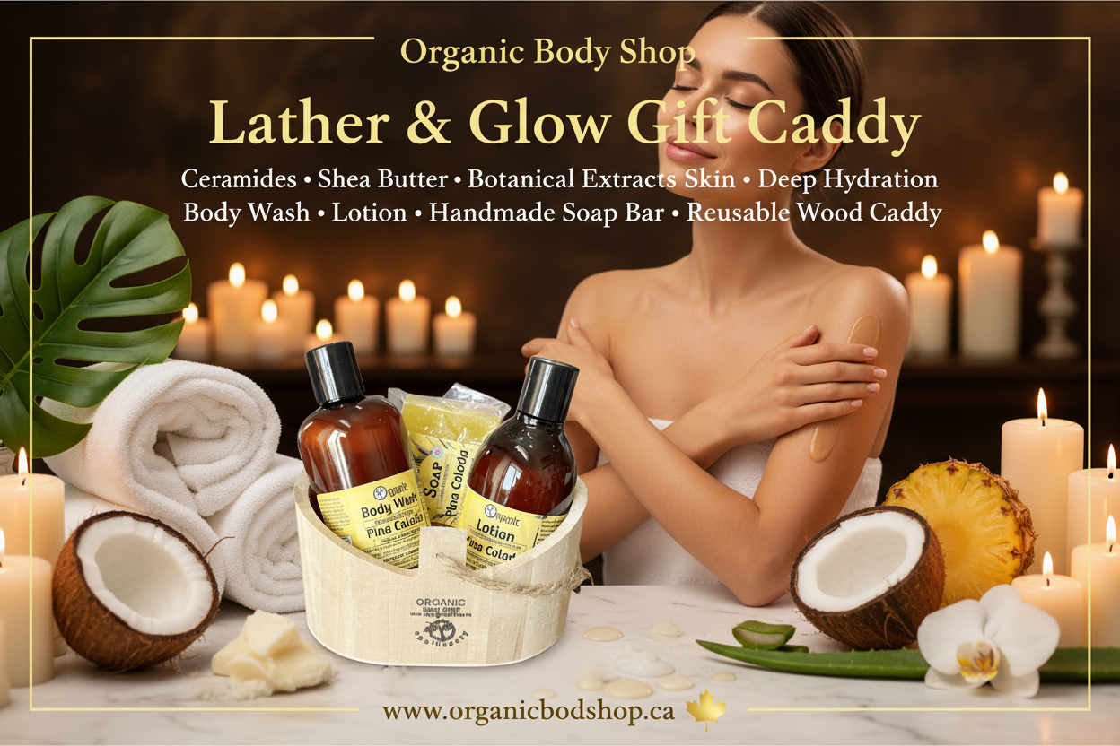 Lather & Glow Gift Caddy Ad