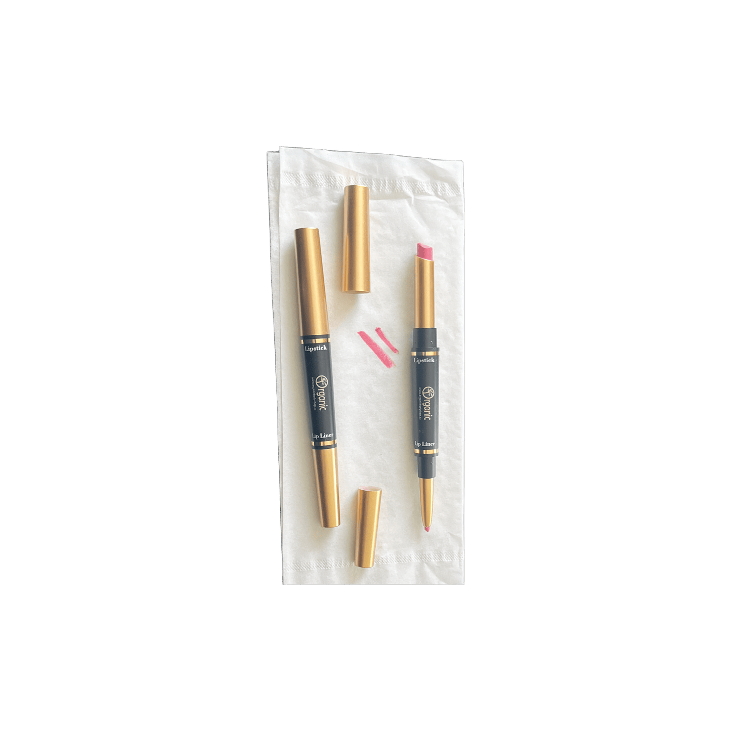 Lipstick and Liner Pencil. Matt Medium Pink - Organic Body Shop