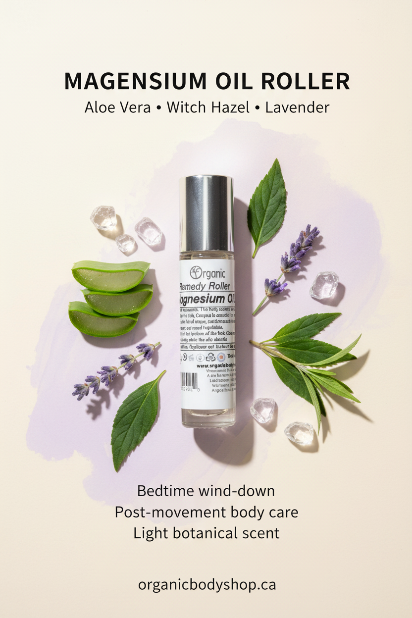 Magnesium oil roller selling poster