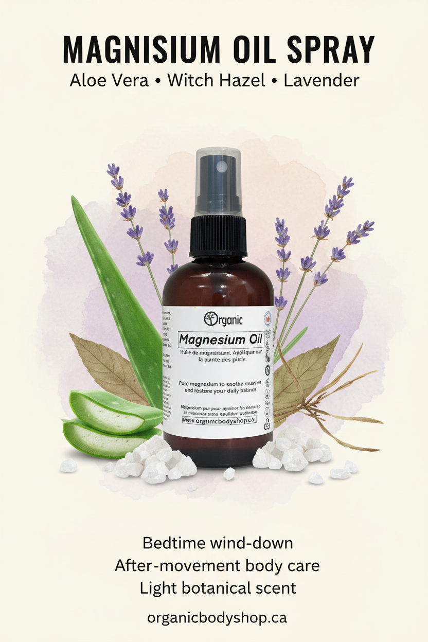 Magnesium oil spray selling poster