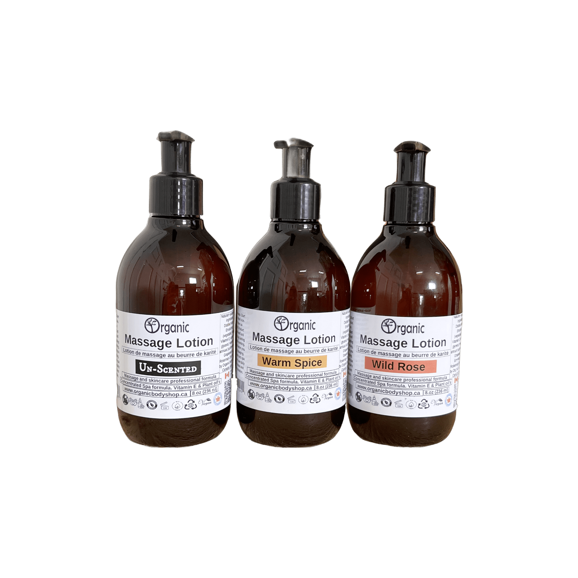 Massage Lotion.Organic.Warm spice. 32oz - Organic Body Shop