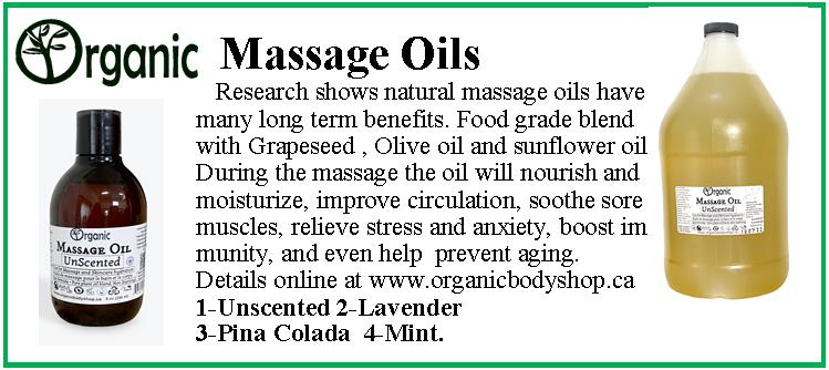 Massage Oil. Calm Lavender. 32oz - Organic Body Shop